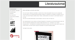 Desktop Screenshot of literaturautomat.eu