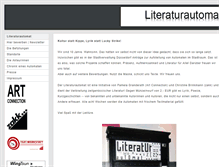 Tablet Screenshot of literaturautomat.eu